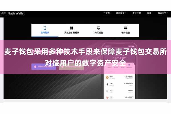 麦子钱包采用多种技术手段来保障麦子钱包交易所对接用户的数字资产安全