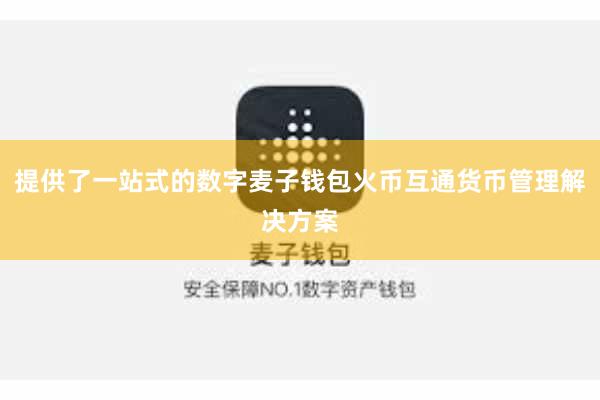 提供了一站式的数字麦子钱包火币互通货币管理解决方案 提供了一站式的数字麦子钱包火币互通货币管理解决方案